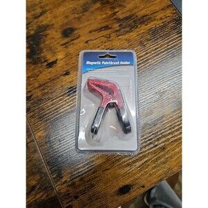 Magnetic Paint Brush holder clip w/Tin Opener Painiters DIY Tools Red/Blk New